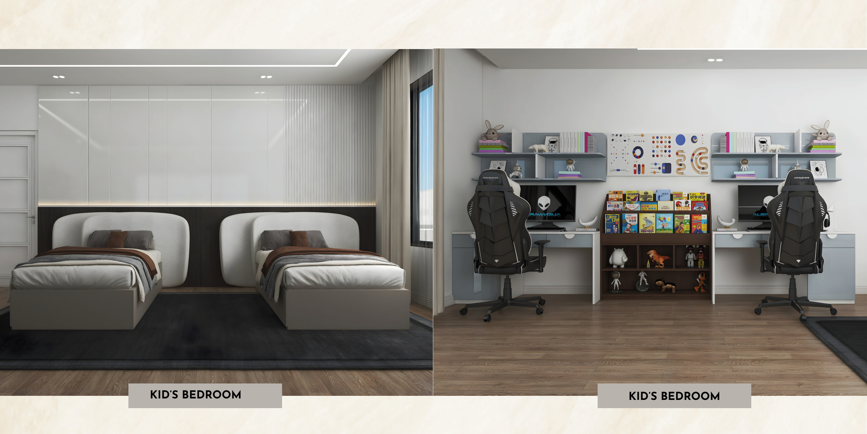 Kids bedroom renders