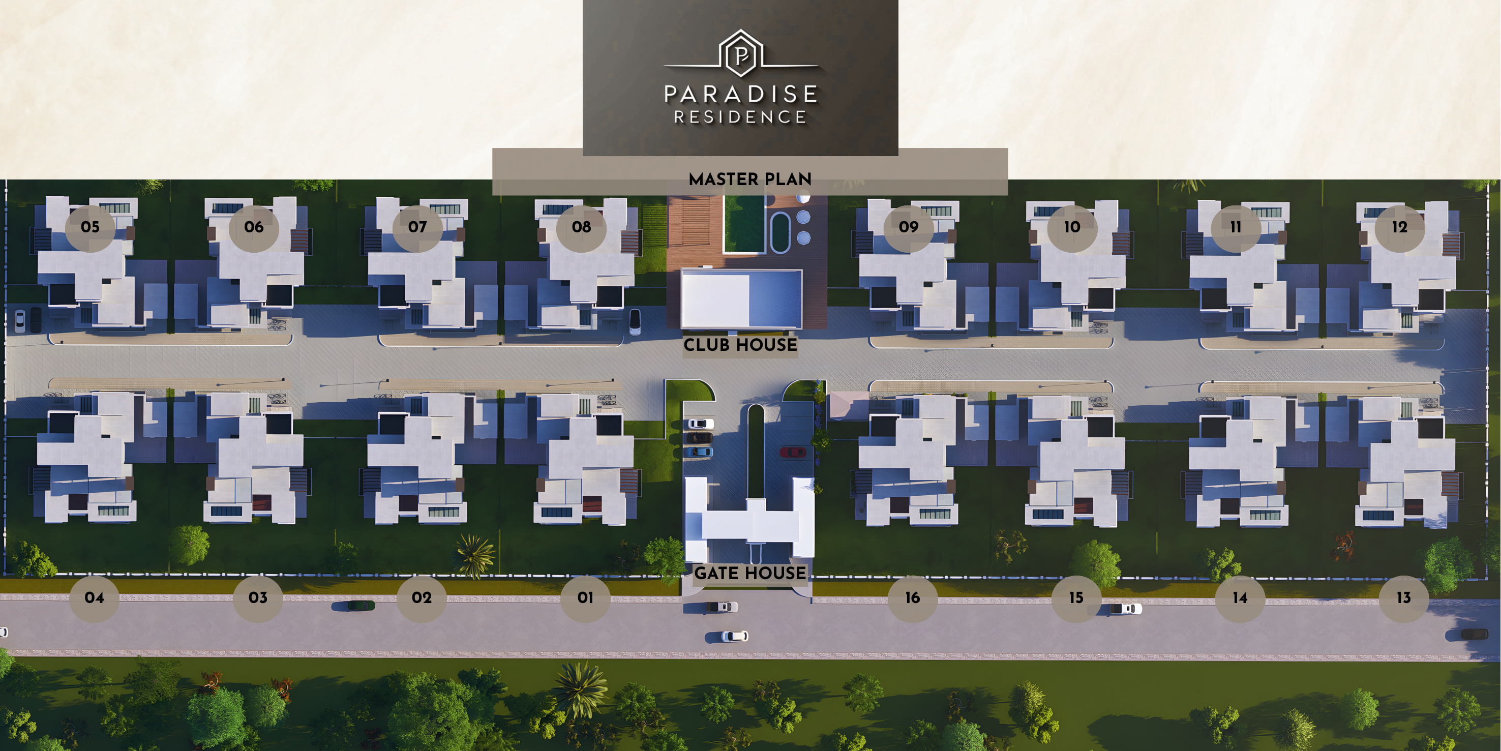 Master plan of Paradise Residence